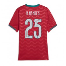 Portugal Nuno Mendes #25 Hjemmedrakt Kvinner VM 2026 Kortermet